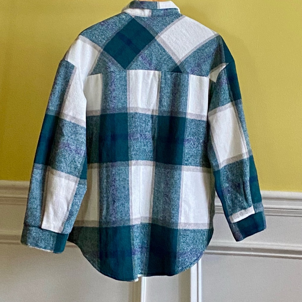 Plaid Button-Up Jacket - Picture 3 of 4